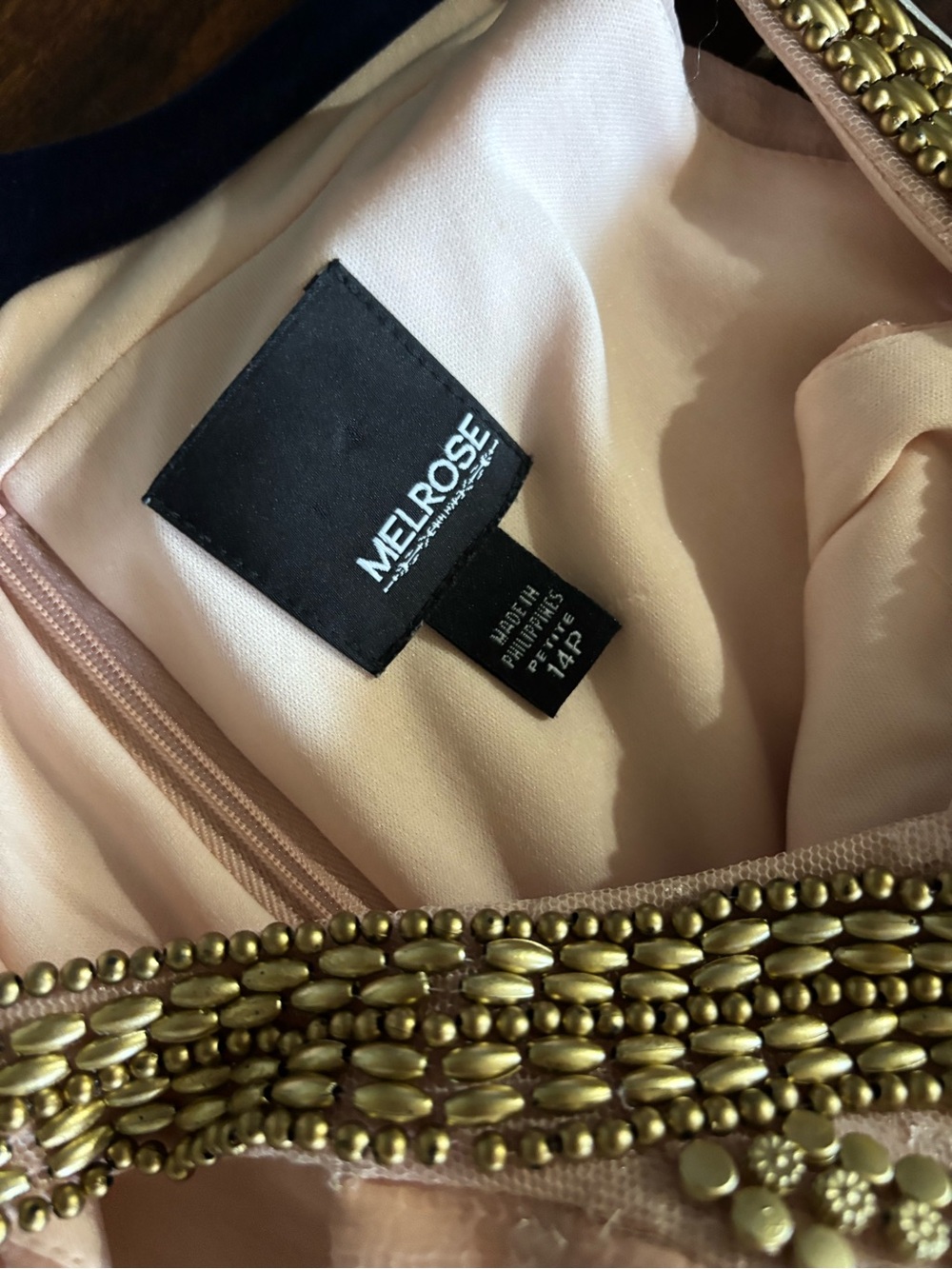 Melrose and Market Blush Pink Beaded Halter Maxi Dress - Picture 6 of 10